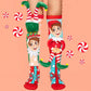 🎄🧦 Grappige Kerstsokken met Elfjes – Unieke 3D Kerstaccessoires