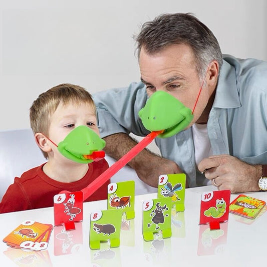 😂🐸Funny Frog Tongue Game – Family Challenge & Party Game