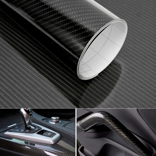 🚗✨ Carbon Folie – Zelfklevende Auto Wrap Sticker voor DIY