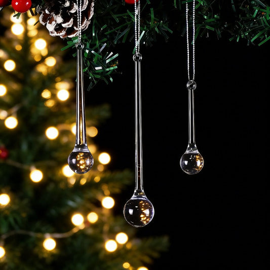🎄✨ Transparante Kersthangers – IJspegels voor de Kerstboom