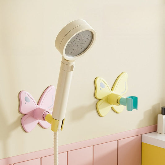🦋 Butterfly No-Drill Adjustable Shower Head Holder – Easy Install, Flexible Angle & Smart Bathroom Storage🚿✨
