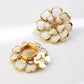 ✨ Elegant Rhinestone Flower Cuff Button for Shirt Collar & Clothing Decoration