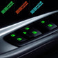 🚗 Glow Car Button Stickers