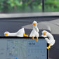 ✨Cute White Goose Car Dashboard Ornament – The Cutest Passenger in Your Car💕