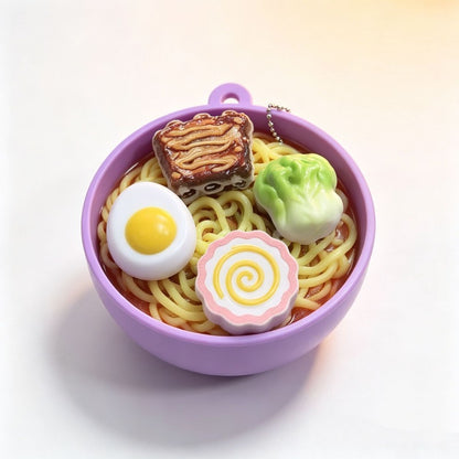 🍜✨ Ramen Fidget Sleutelhanger – Draaien & Drukken