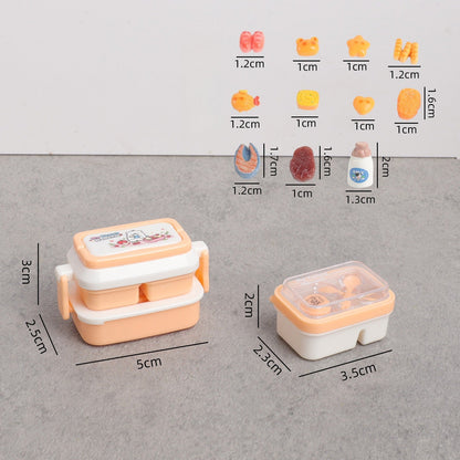 🍱🏠✨ Mini Bento Set – Cute Dollhouse Toy for Children