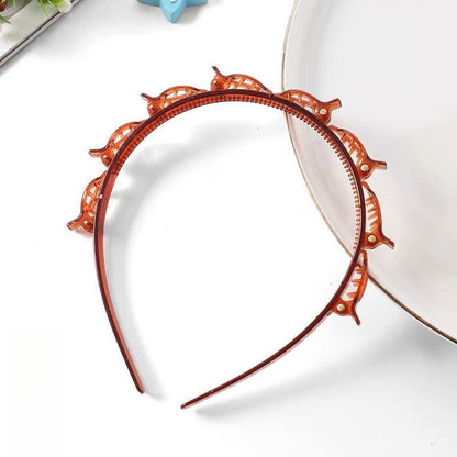 ✨ Braided Hair Hoop with Built-In Clips for Easy Everyday Styling