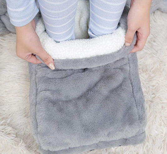🧸✨ Elektrische Voetenwarmer – Zachte USB Voetverwarmer
