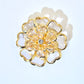 ✨ Elegant Rhinestone Flower Cuff Button for Shirt Collar & Clothing Decoration