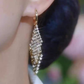 ✨ Sparkling Geometric Rhinestone Drop Earrings – Elegant Statement Earrings