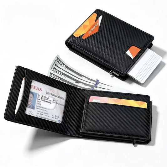 💳📍 RFID Portemonnee – Slimme AirTag Kaartenhouder van Kunstleer