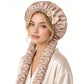 🎀✨ Satin Heatless Curling Bonnet – Overnight Curling Cap