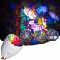 🎄✨ Christmas Projection Light Bulb – Colorful Snowflake & Snowman Holiday Projector