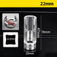 🛠️🚗9-Piece 10–22mm Hex Socket Set