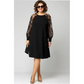 【🔥 Today's Super Low Price】⭐Round neck dress with long sleeves and lace patchwork
